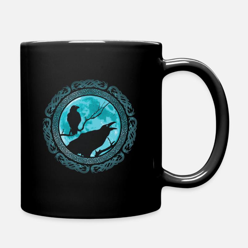 Odins Raben Hugin et Munin Vikings - Mug uni - noir