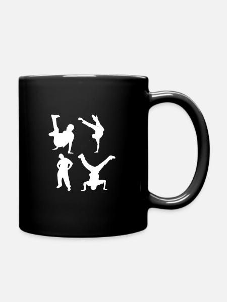 T-shirt de danse de fan de breakdance quatre de breakdancer - Mug uni - noir