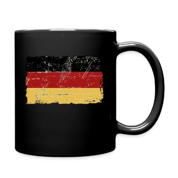 Germany Flag - Vintage Look - Mug uni - noir - Droite