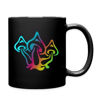 Champignons Magic Mushrooms Goa Psytrance Festival - Mug uni - noir - Droite