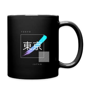 Japan Tokyo, gift, travel, vacation - Full Colour Mug - black - Right