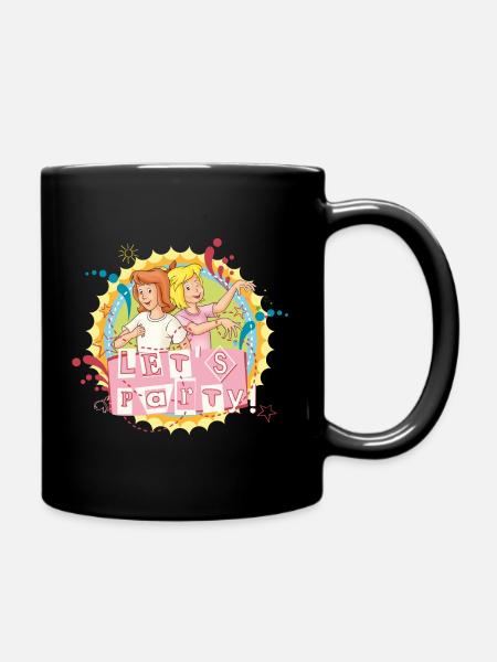 Bibi und Tina 'Let's Party' - Tasse einfarbig - Schwarz