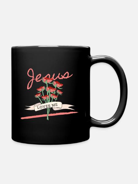 Jésus m’aime - Mug uni - noir