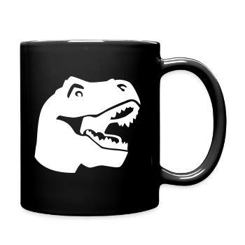 T-Rex - Tasse einfarbig - Schwarz - Rechts