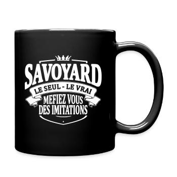 savoyard le seul le vrai - Mug uni - noir - Droite