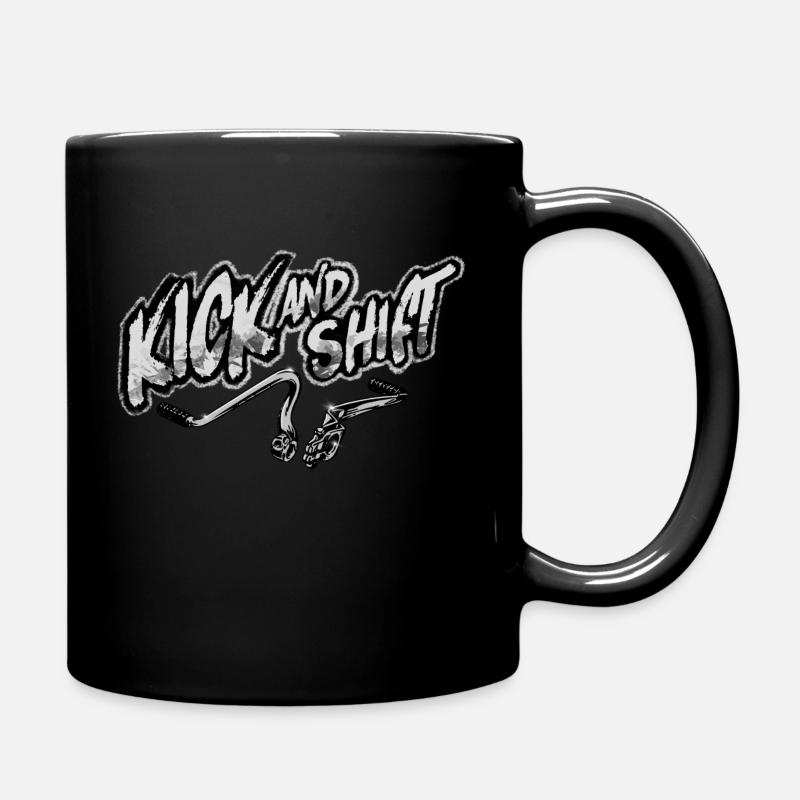 Kick and Shift - Tasse einfarbig - Schwarz