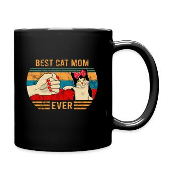Meilleur chat maman jamais conçu - Mug uni - noir - Droite
