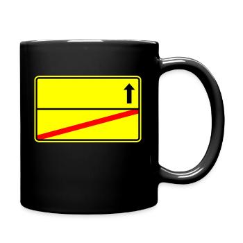 Town sign template - Full Colour Mug - black - Right