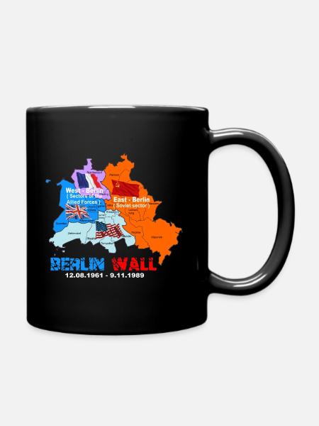 berlin wall 1961-1989 - Mug uni - noir