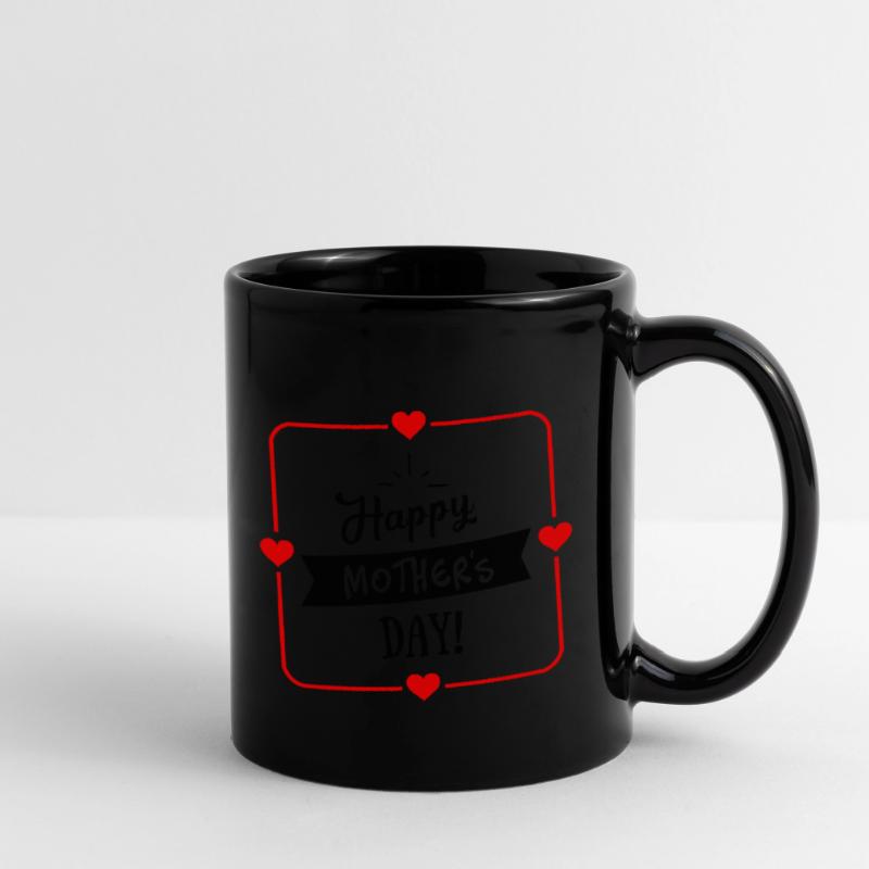 Muttertag, Muttertagsherz, T-Shirt zum Muttertag Tasse einfarbig