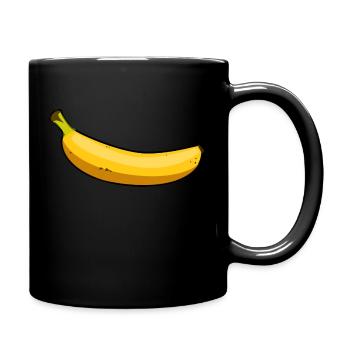 Banane - Mug uni - noir - Droite