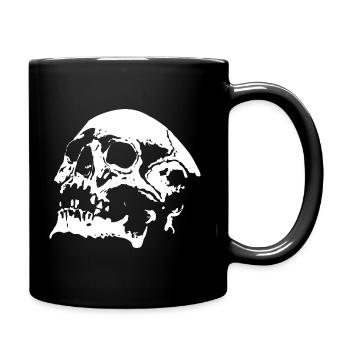 Skull - Tasse einfarbig - Schwarz - Rechts