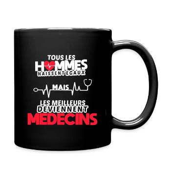 Humour médecin marrant cadeau original médecine - Mug uni - noir - Droite