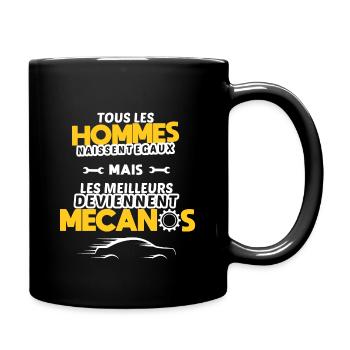 Drôle humour garagiste mécanicien mécano cadeau - Mug uni - noir - Droite