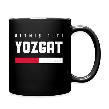 Yozgat 66 Türkei Turkiye Geschenk Urlaub TR Türk - Tasse einfarbig - Schwarz - Rechts