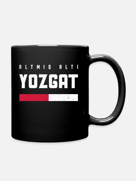 Yozgat 66 Türkei Turkiye Geschenk Urlaub TR Türk - Tasse einfarbig - Schwarz