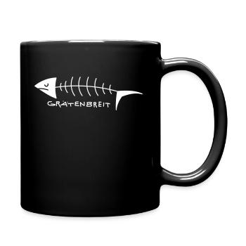 Funny herringbone wide - Full Colour Mug - black - Right