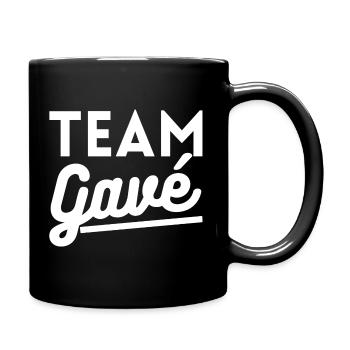 Team gavé. t-shirt bordeaux - Mug uni - noir - Droite