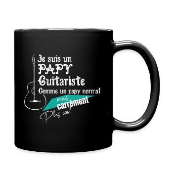 Papy guitariste - guitare - Mug uni - noir - Droite