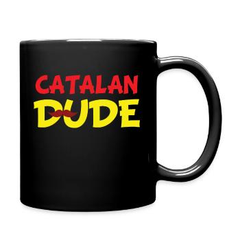 Katalanischer Typ - Tasse einfarbig - Schwarz - Rechts