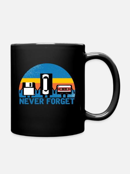 Never Forget - Full Colour Mug - black