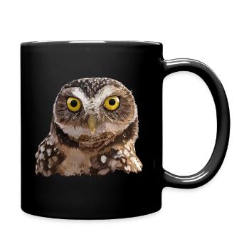 Burrowing Owl - Full Colour Mug - black - Right