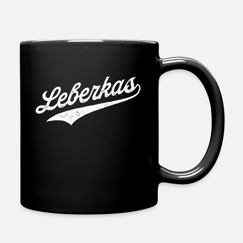 Leberkas Leberkäse - Tasse einfarbig - Schwarz