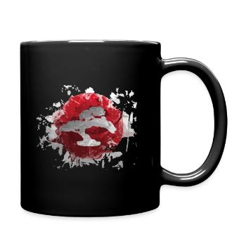 Bonsai used look - Full Colour Mug - black - Right