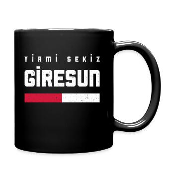 Giresun 28 Türkei Turkiye Geschenk Urlaub TR Türk - Tasse einfarbig - Schwarz - Rechts