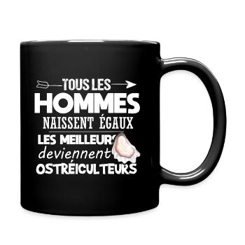 Homme - Cadeau - Meilleur - Ostréiculture - Mug uni - noir - Droite