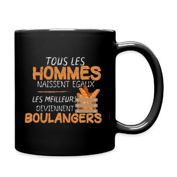 Homme - Boulanger - Boulangerie - Meilleur - Drôle - Mug uni - noir - Droite