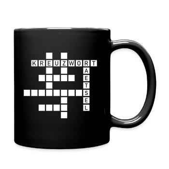 Mots croisés - Mug uni - noir - Droite