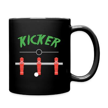 Kicker - Tasse einfarbig - Schwarz - Rechts