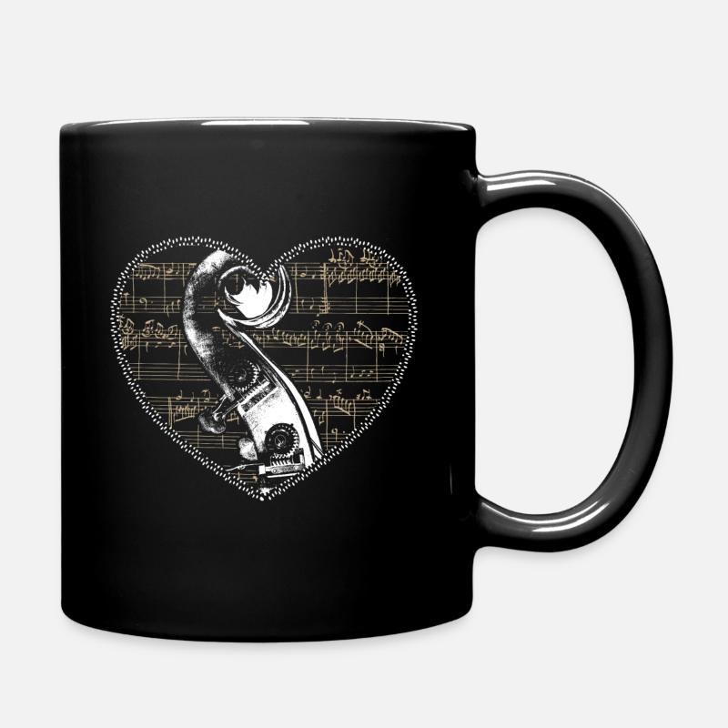 Cadeau de joueur de contrebasse orchestre contrebasse - Mug uni - noir