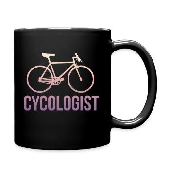 Cycologist Cycling Cycle - Tasse einfarbig - Schwarz - Rechts