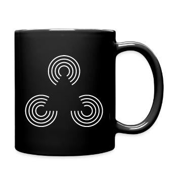 Illusion d'optique - Mug uni - noir - Droite