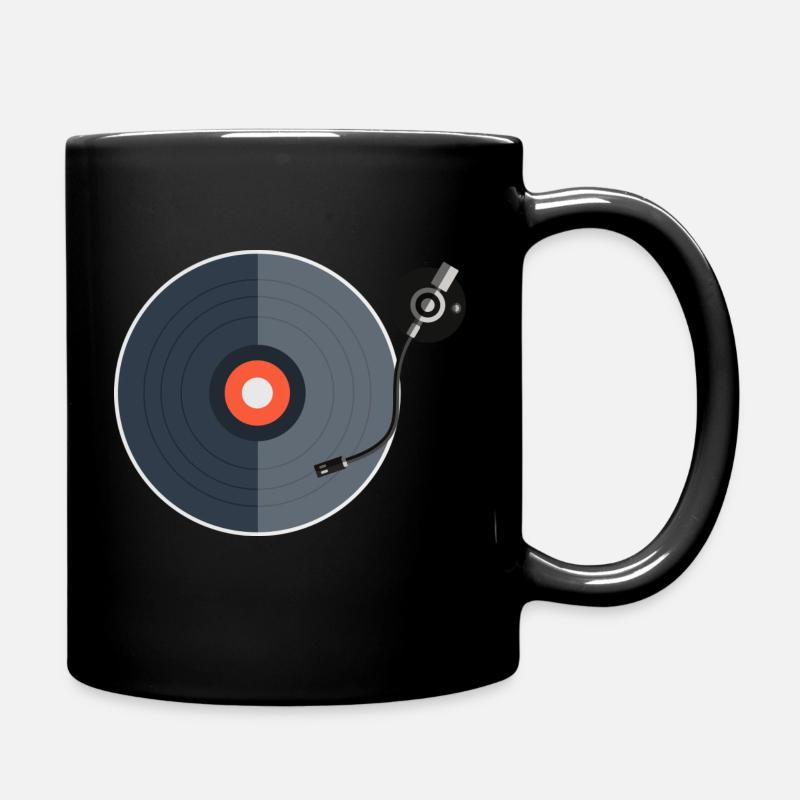 Turntable - Full Colour Mug - black