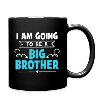I Am Going To Be A Big Brother - Full Colour Mug - black - Right