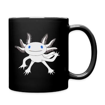 Axolotl - Full Colour Mug - black - Right