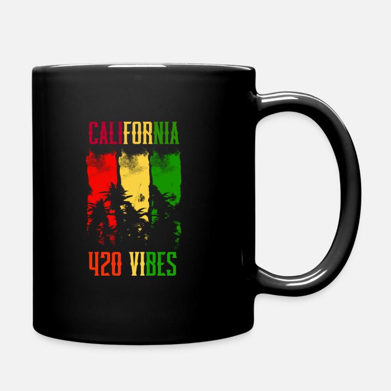 CALIFORNIA 420 VIBES - Mug uni - noir