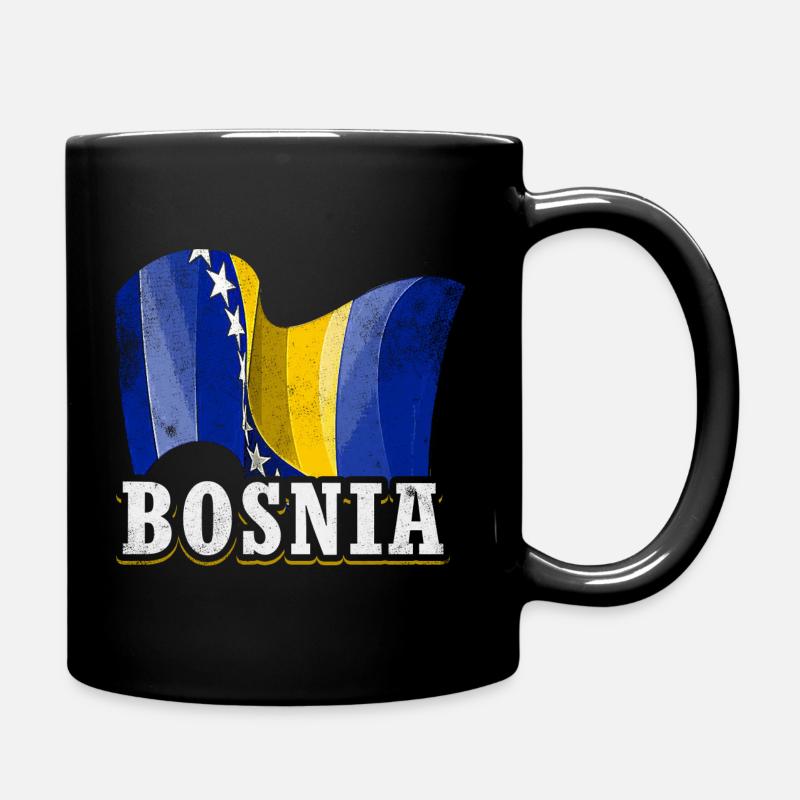 Drapeau de la Bosnie - Mug uni - noir