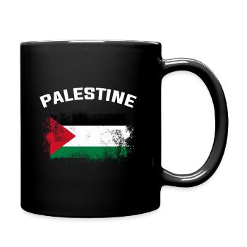 Palästina - Tasse einfarbig - Schwarz - Rechts