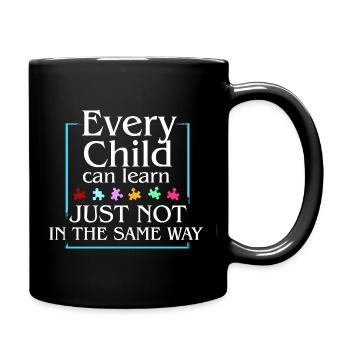 Autism Saying Awareness Day - Full Colour Mug - black - Right
