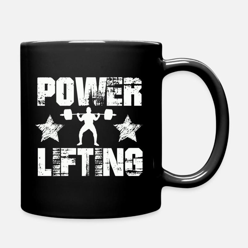 Power Lifting Kraftsport Gift Idea - Full Colour Mug - black