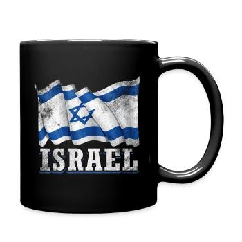 Drapeau d’Israël - Mug uni - noir - Droite