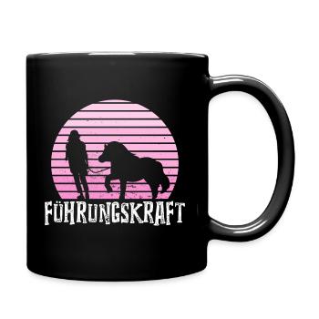 Führungskraft Shetty Shetland Pony Pferde Geschenk - Tasse einfarbig - Schwarz - Rechts