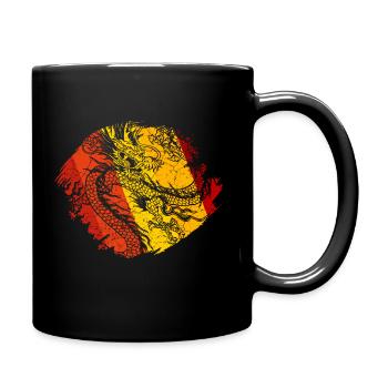 Dragon chinois - Mug uni - noir - Droite