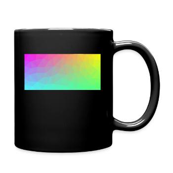 Regenbogen - Tasse einfarbig - Schwarz - Rechts