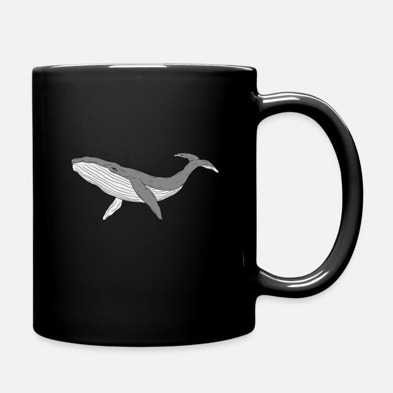 Sparkly whale - Tasse einfarbig - Schwarz