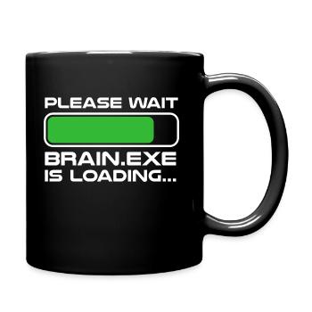 Funny computer nerd design with saying - Full Colour Mug - black - Right